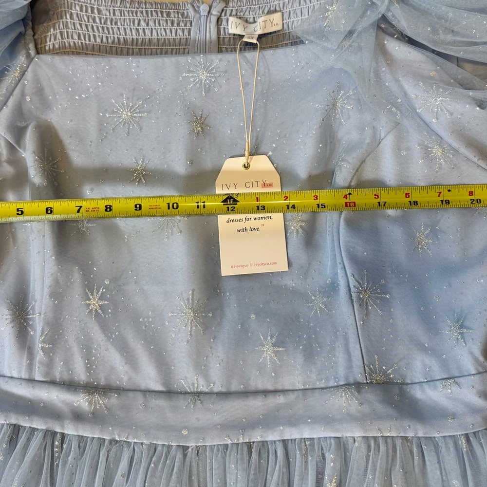 Elegant Baby Blue Dress - Picture 9 of 9